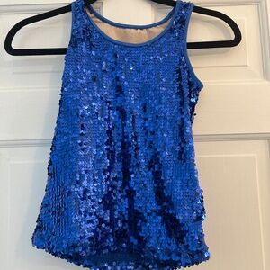 Blue sequin shirt